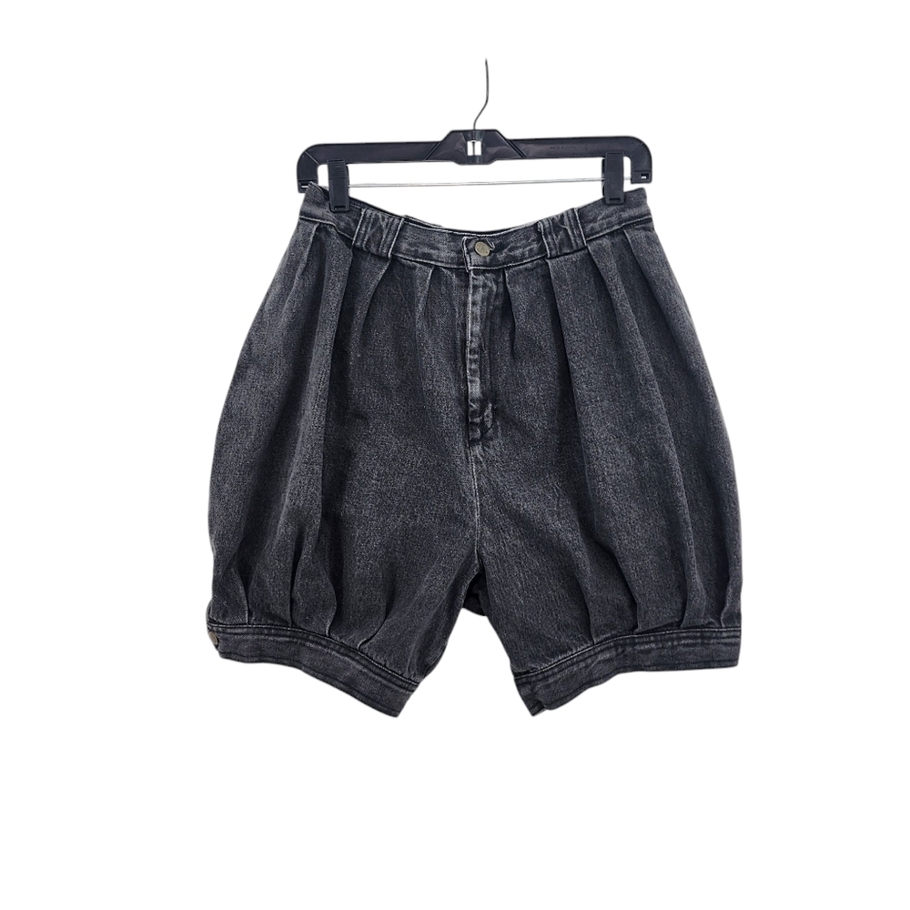 Guess by Georges Marciano Vintage Women's Bubble Jean Shorts Black Sz 31